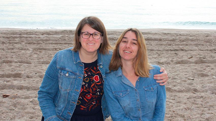 Claudia Vacchi Sandra Piquer Carregui licenciadas Ciencias Ambientales Sacla Ecoeducas