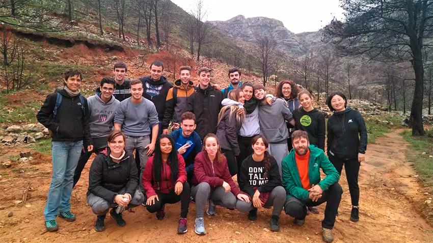 Alumnos de Ciencias Ambientales de la UPV en la marxuquera alumnos ciencias ambientales gandia UPV marxuquera
