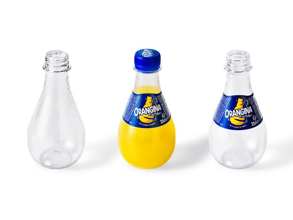 Orangina botella Carbios